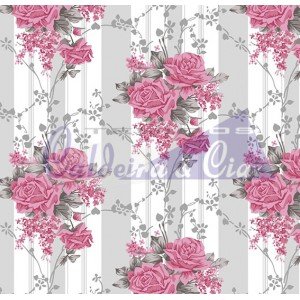 Flora cor 08 (Cinza/rosa) 